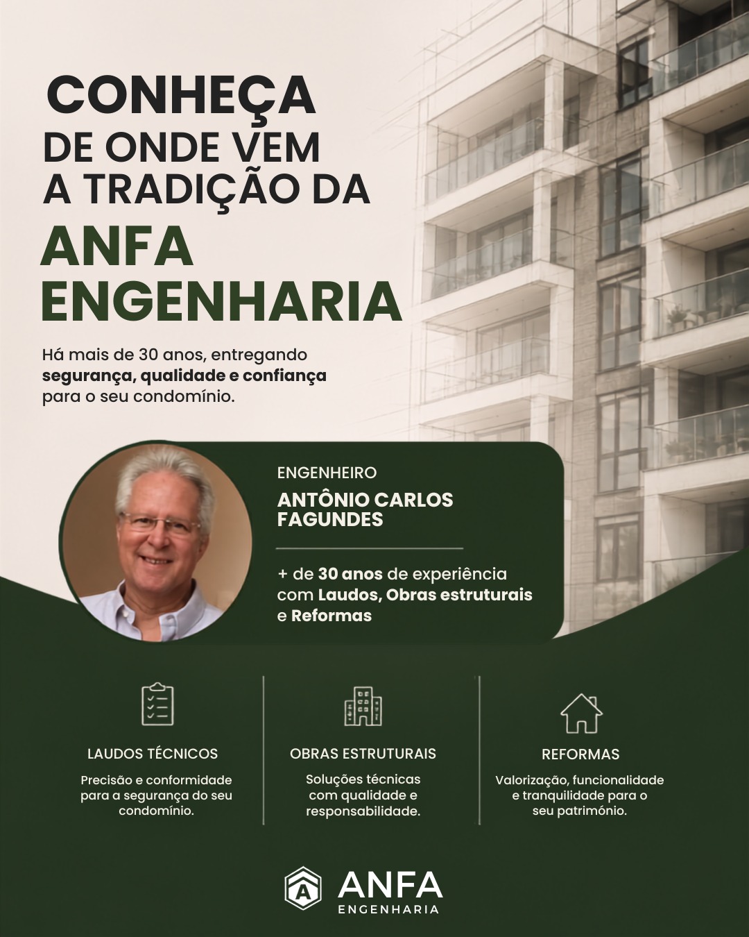 Antonio Carlos Fagundes da Silva, engenheiro civil da ANFA Engenharia